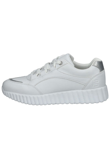 Bagatt Sneaker Lederimitat Weiß/Silber - surf4shoes