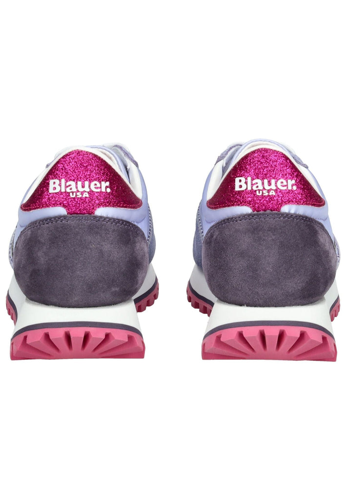 Blauer Sneaker Veloursleder/Textil Lila - surf4shoes