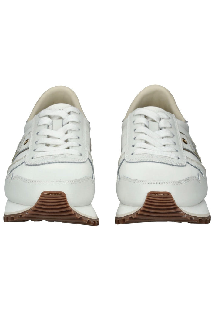 Blauer Sneaker Leder/Textil Weiß - surf4shoes