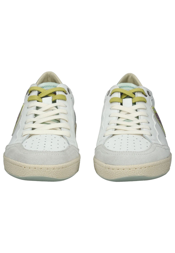 Blauer Sneaker Leder Weiß/Grau - surf4shoes