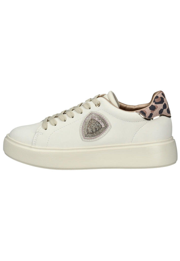 Blauer Sneaker Leder Cream - surf4shoes