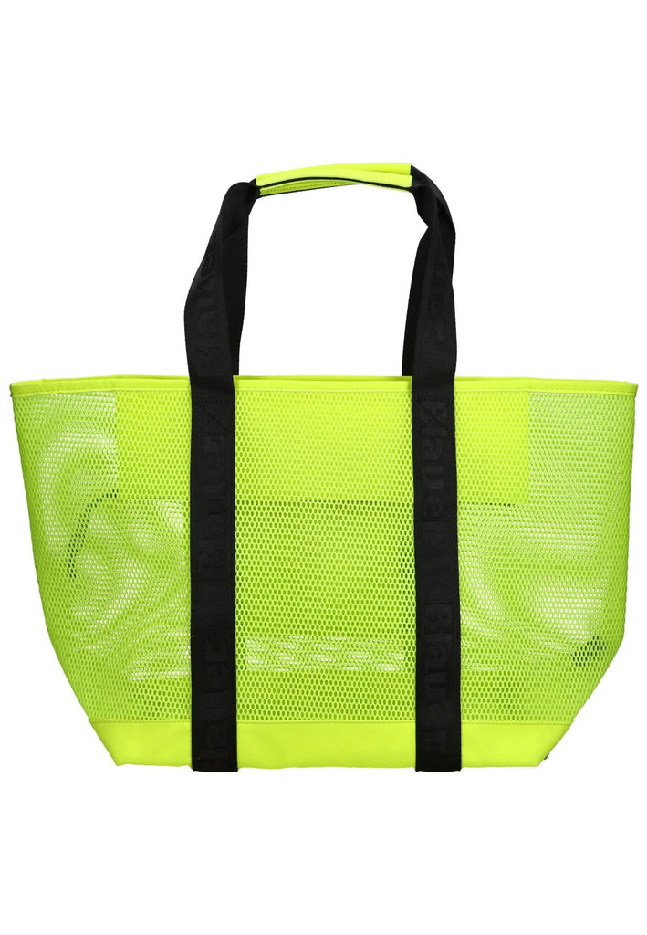 Blauer Taschen Lederimitat/Textil Gelb - surf4shoes