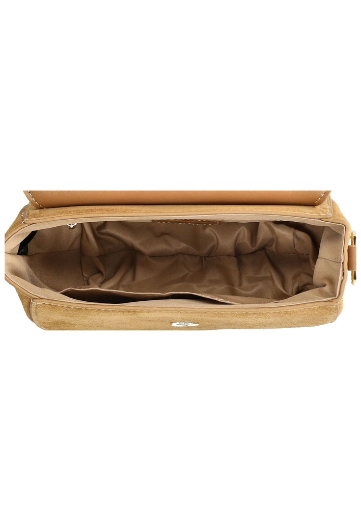 Blauer Taschen Veloursleder/Textil Camel - surf4shoes