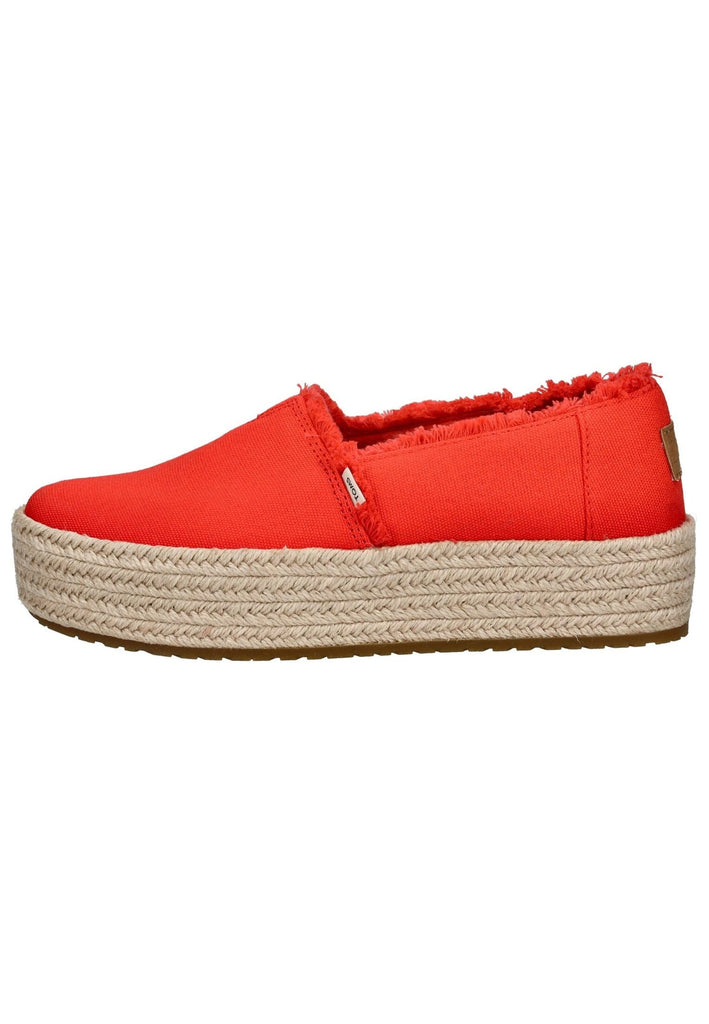 TOMS Halbschuhe Textil Rot - surf4shoes
