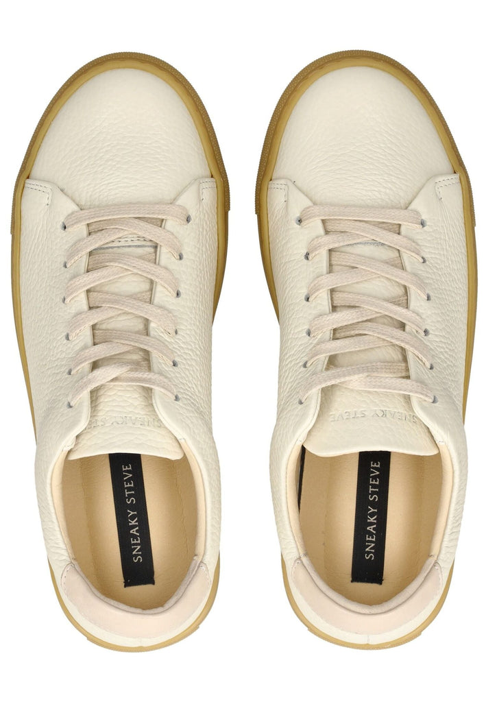 Sneaky Steve Sneaker Leder Hellbeige - surf4shoes
