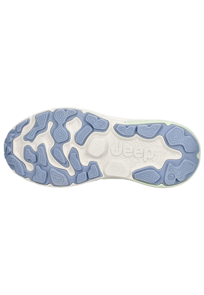 JEEP Sneaker Lederimitat/Textil Beige/Grün - surf4shoes