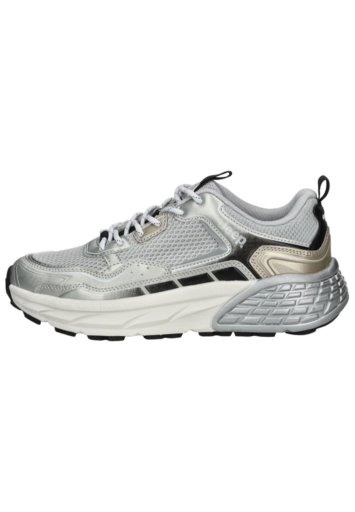 JEEP Sneaker Lederimitat/Textil Silber - surf4shoes