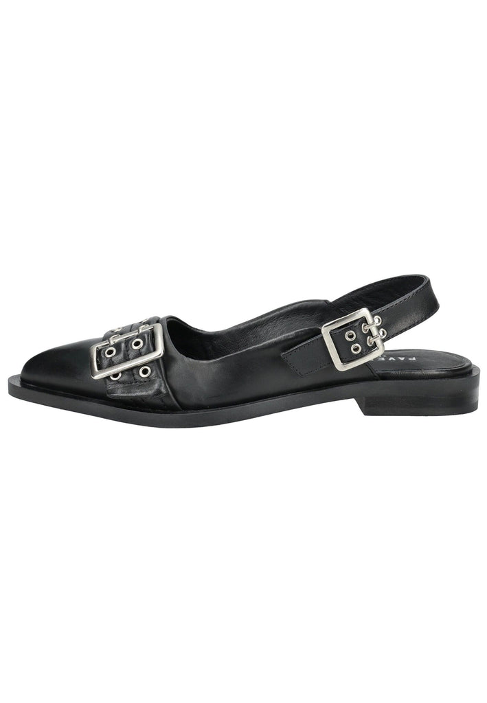 Pavement Ballerinas Leder Schwarz - surf4shoes