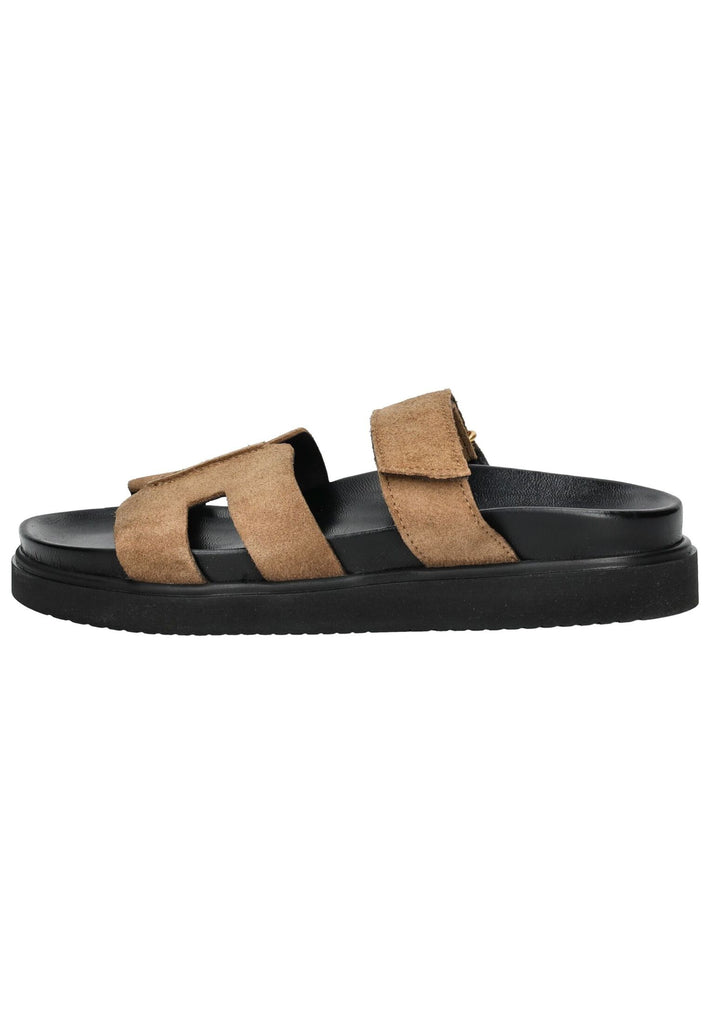 Pavement Pantoletten Leder Taupe - surf4shoes