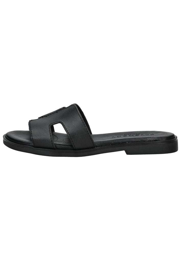 Pavement Pantoletten Leder Schwarz - surf4shoes