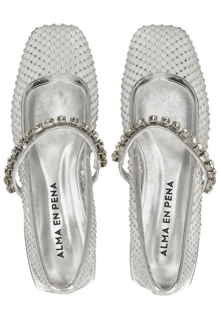 ALMA EN PENA Ballerinas Textil Silber - surf4shoes