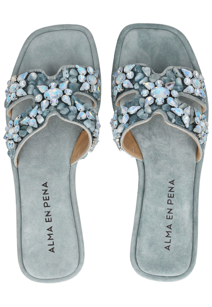 ALMA EN PENA Pantoletten Textil Jeans - surf4shoes