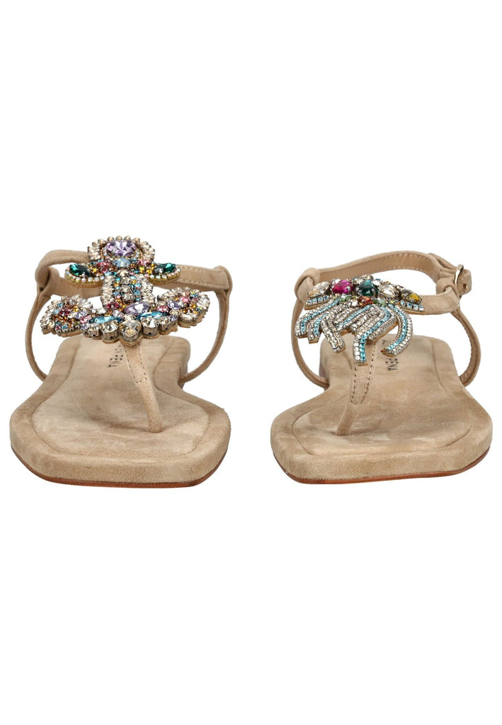 ALMA EN PENA Zehensteg Leder Sand - surf4shoes