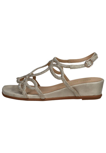 ALMA EN PENA Sandalen Textil Gold - surf4shoes