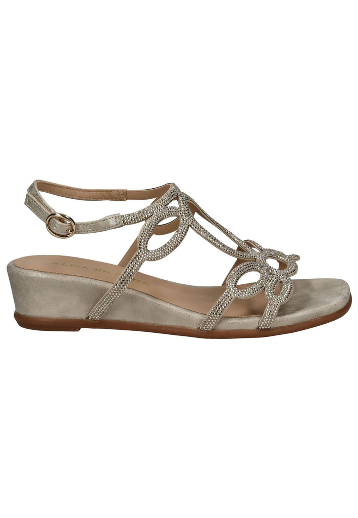 ALMA EN PENA Sandalen Textil Gold - surf4shoes