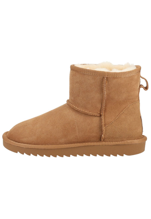 ara Stiefelette Veloursleder Cognac Warmfutter