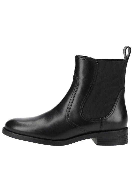 Geox Stiefelette Leder/Textil Schwarz