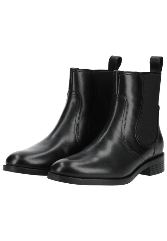 Geox Stiefelette Leder/Textil Schwarz