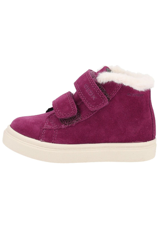 Geox Stiefelette Veloursleder Lila Warmfutter