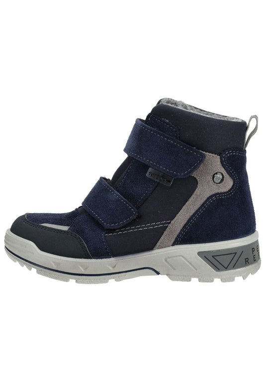 Pepino Stiefelette Leder Dunkelblau Warmfutter