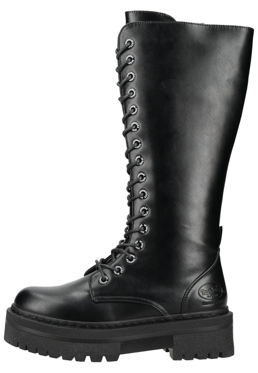 Dockers Stiefel Lederimitat Schwarz