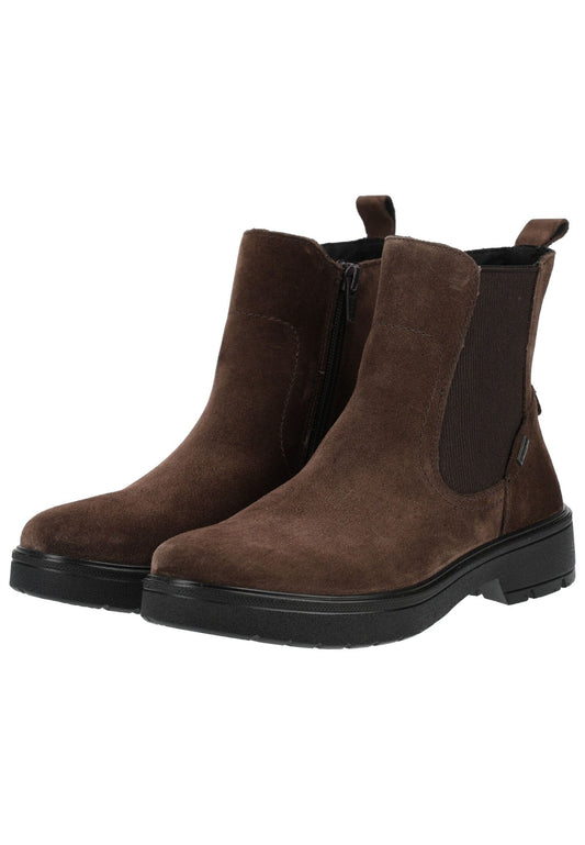 Legero Stiefelette Veloursleder/Textil Dunkelbraun