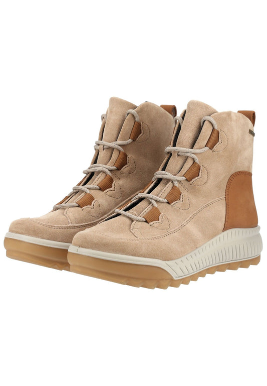 Legero Stiefelette Veloursleder Dunkelbeige Warmfutter