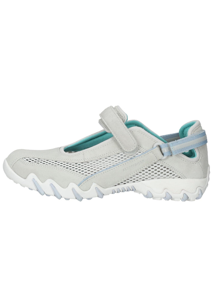 ALLROUNDER Halbschuhe Veloursleder Hellgrau