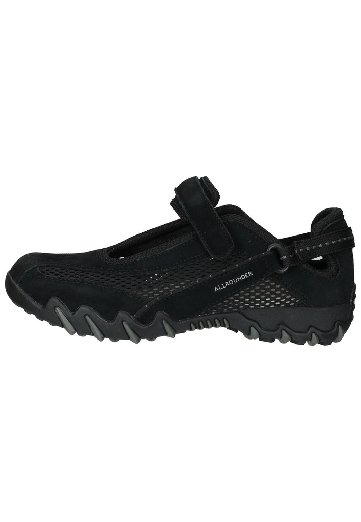 ALLROUNDER Halbschuhe Veloursleder Schwarz