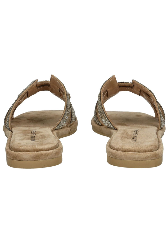 ALMA EN PENA Pantoletten Textil Sand