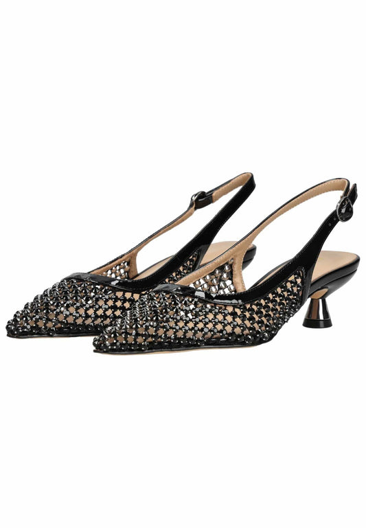 ALMA EN PENA Pumps Lederimitat/Textil Schwarz