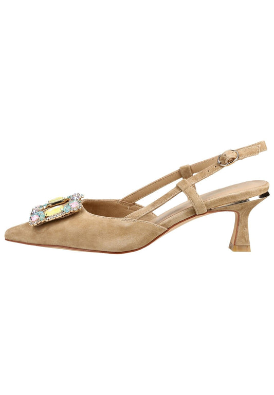 ALMA EN PENA Pumps Veloursleder Sand