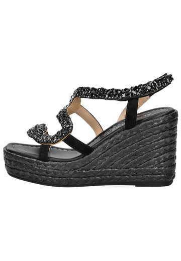Sandalen ALMA EN PENA Sandalen Leder/Textil Schwarz