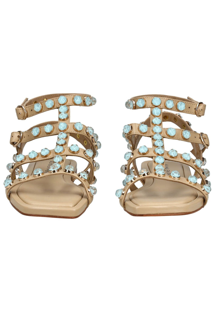 ALMA EN PENA Sandalen Leder Sand