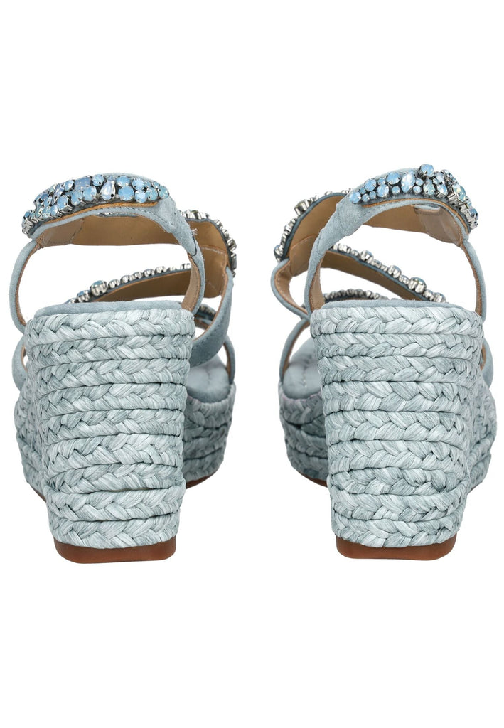 ALMA EN PENA Sandalen Leder/Textil Jeans