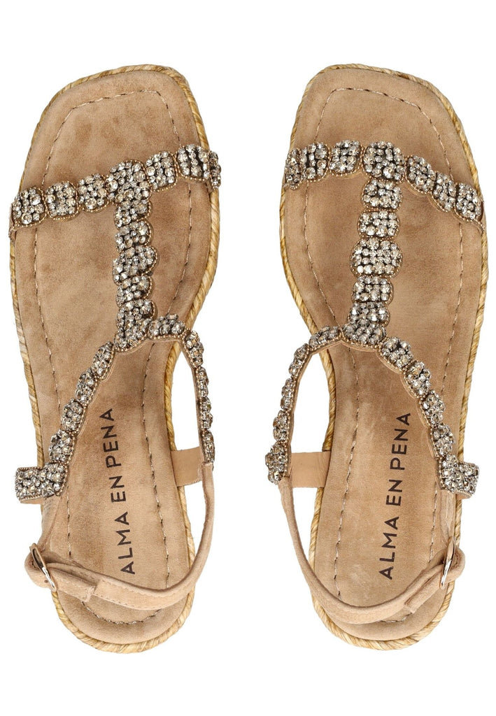 ALMA EN PENA Sandalen Textil Sand