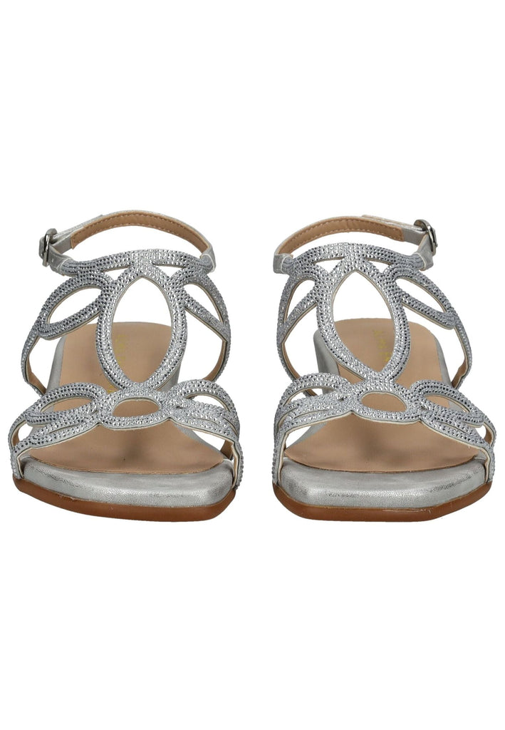 ALMA EN PENA Sandalen Textil Silber