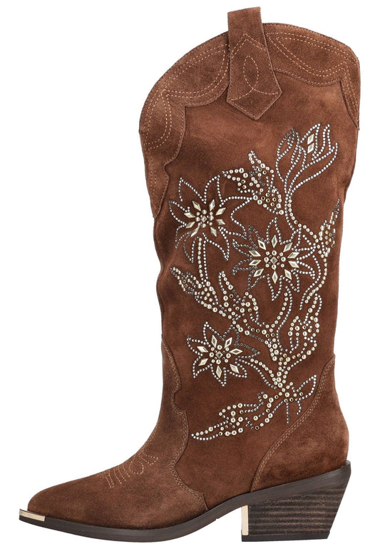 ALMA EN PENA Stiefel Leder Camel