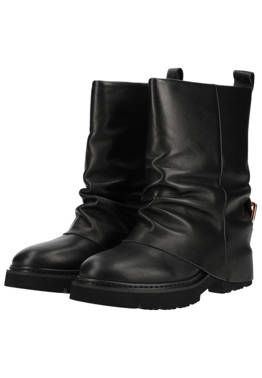 ALMA EN PENA Stiefel Leder Schwarz