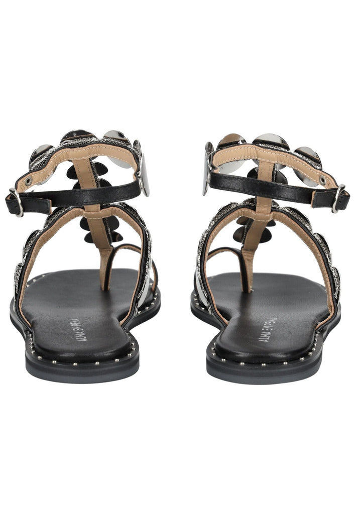 ALMA EN PENA Zehensteg Leder Schwarz