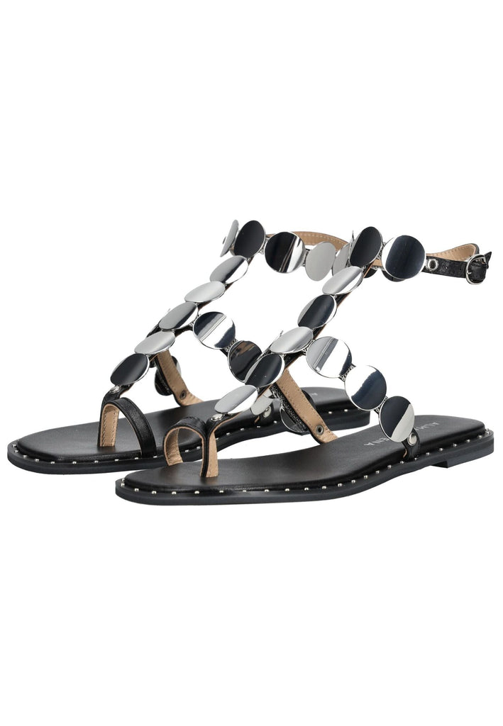 ALMA EN PENA Zehensteg Leder Schwarz