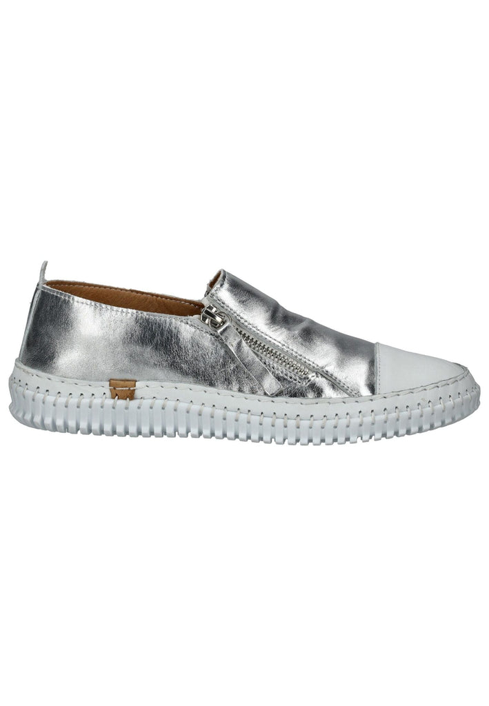 Andrea Conti Halbschuhe Leder Silber