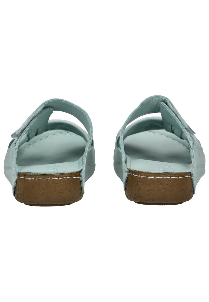 Andrea Conti Pantoletten Leder Aqua