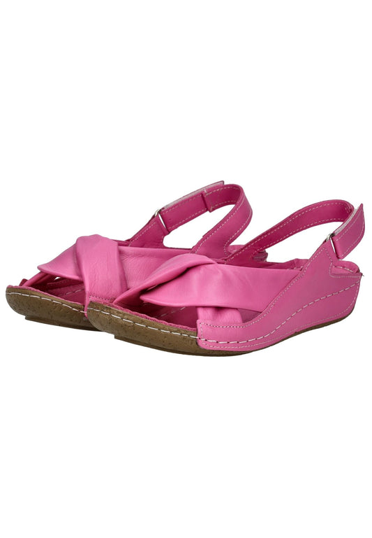 Andrea Conti Sandalen Leder Fuchsia