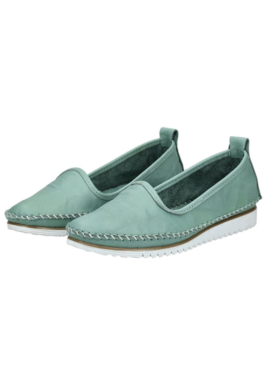 Andrea Conti Slipper Leder Mint