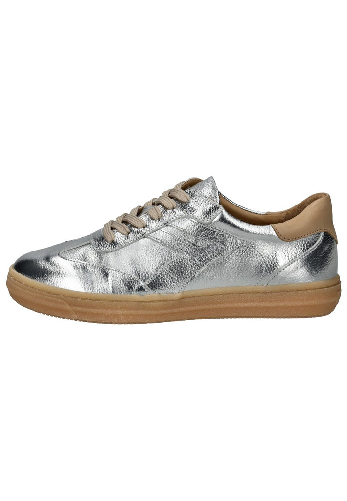 Andrea Conti Sneaker Leder Silber/Beige