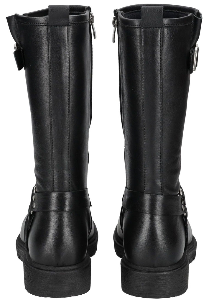 Andrea Conti Stiefel Glattleder Schwarz Warmfutter