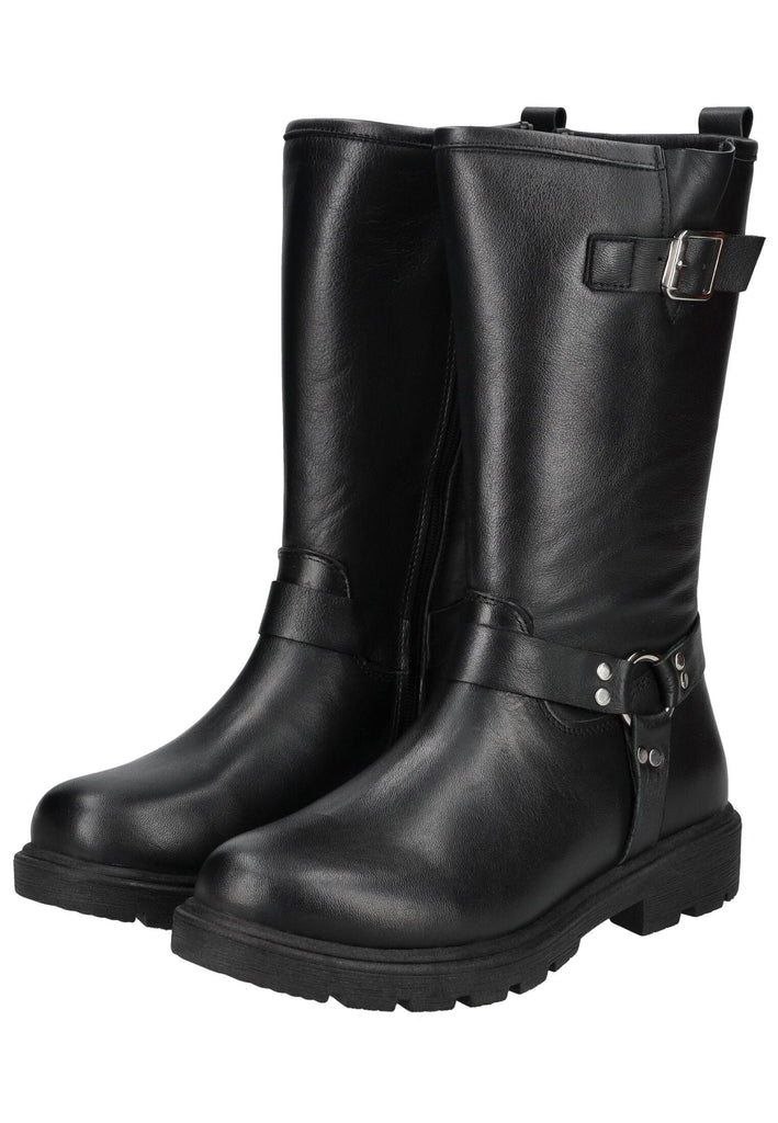 Andrea Conti Stiefel Glattleder Schwarz Warmfutter