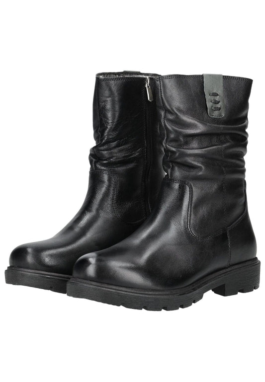 Andrea Conti Stiefel Leder Schwarz/Grau Warmfutter