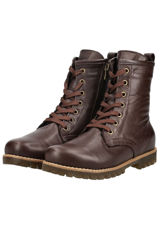 Andrea Conti Stiefelette Leder Dunkelbraun